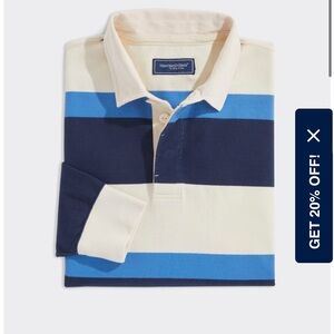 Vineyard Vines Men’s Multi-striped Rugby Shirt Sz L NWT